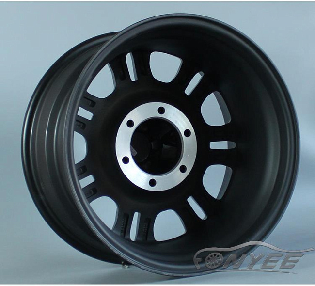 картинка Новые диски Racing 4x4 R17 6x114,3 ET12 J9 черный мат магазин  StreetTuning 