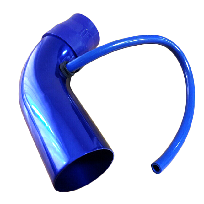 картинка Холодный впуск для фильтра нулевого сопротивления универсальный, синий магазин  StreetTuning 