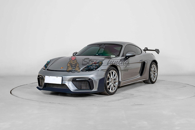 картинка Передний сплиттер GT4 RS в сборе для Porsche 718 Boxster (982) и Cayman (982C) 2017+ магазин  StreetTuning 