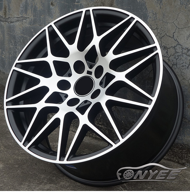 картинка Новые диски BMW AG MGT R18 5x120 ET25 J9,5 черный мат + серебро магазин  StreetTuning 