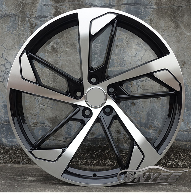 картинка Новые диски Audi style 139 R20 5x112 ET33 J9 черный + серебро магазин  StreetTuning 