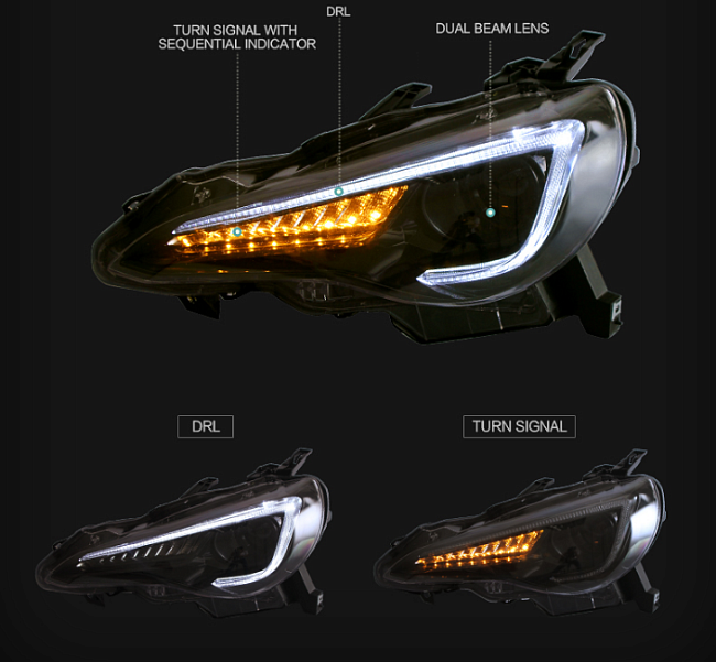 картинка Передние фары для TOYOTA 86 2013-19/SUBARU BRZ 2013-19 магазин  StreetTuning 