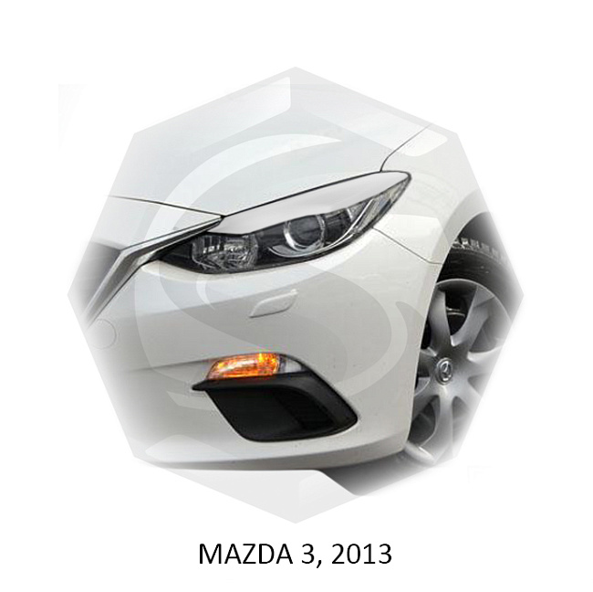 картинка Реснички на фары для  MAZDA 3 2013г- (хетчбек) магазин  StreetTuning 
