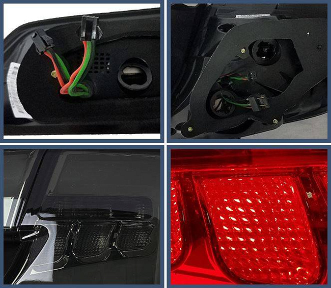 картинка Задние фары для Toyota Camry 2012-2014 г  темно черные магазин  StreetTuning 