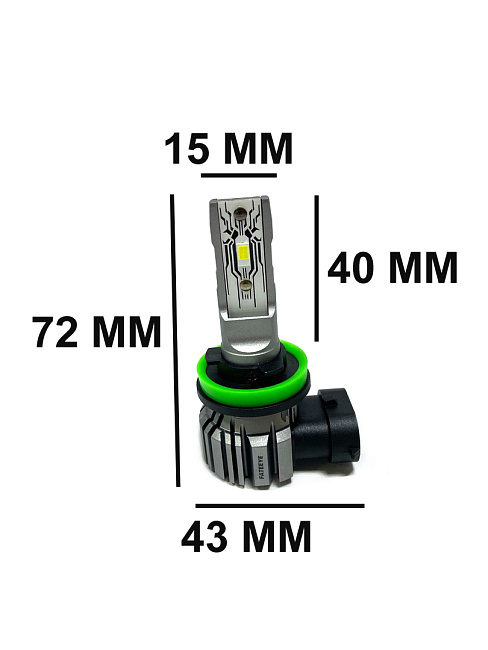 картинка Автомобильные светодиодные лампы FATEEYE F1 Led - H11 6500к, комплект 2 шт магазин  StreetTuning 