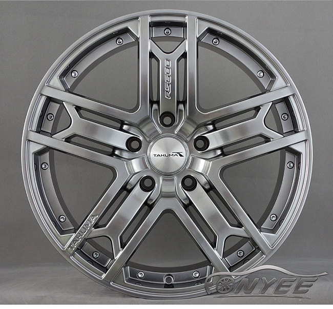 картинка Новые диски Takuma RS600 аналог Kahn RS600 R19 5х120 ET35 J8,5 серебро + черный магазин  StreetTuning 