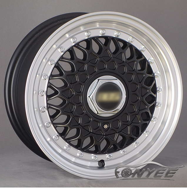 картинка Новые диски BBS RS R13 4X114,3/4X100 ET30 J6 черный глянец + полированная полка магазин  StreetTuning 