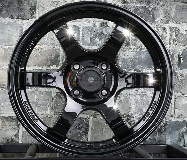 картинка Диски Rays Volk Racing TE37 R17 J8 ET38 5X114,3 black магазин  StreetTuning 