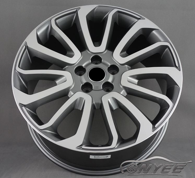 картинка Новые диски Range Rover Autobiography Wheels HSE Sport R21 5x120 ET49 J9,5 серый глянец + серебро магазин  StreetTuning 