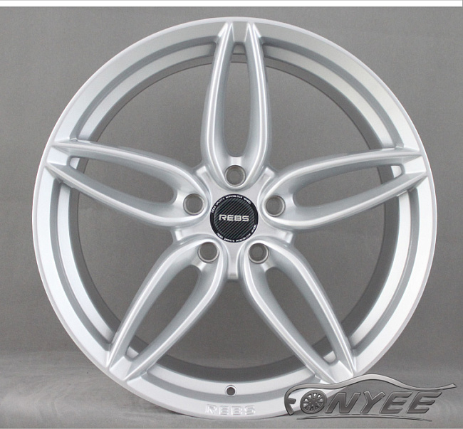 картинка Новые диски Rebs R19 5х114,3 J9,5 ET45 серебро магазин  StreetTuning 