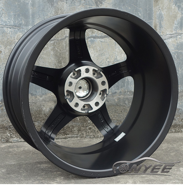 картинка Новые диски Bee*R B5 R17 J9 ET15 5x114,3 черный мат магазин  StreetTuning 