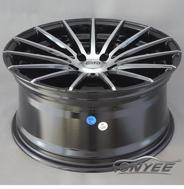 картинка Новые диски JNC 042 R18 5X114,3 ET35 J8,5 черные + золотистые болтики магазин  StreetTuning 