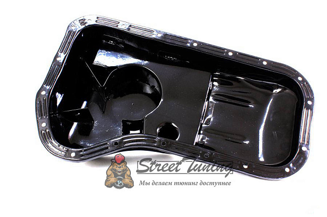 картинка Поддон противоотливной для ВАЗ 2101-07 со сливом под турбину магазин  StreetTuning 