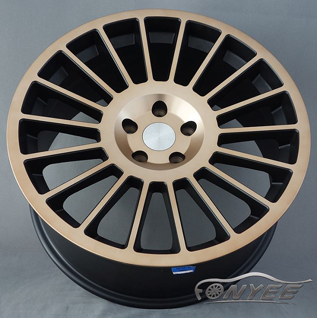 картинка Новые диски Rotiform IND R19 5x112 ET35 J10 черный мат + бронза магазин  StreetTuning 