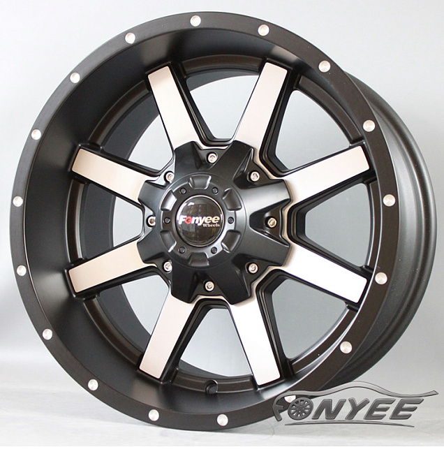 картинка Новые диски DFD 408 R17 5x114,3 ET-10 J9 черный + серебро магазин  StreetTuning 