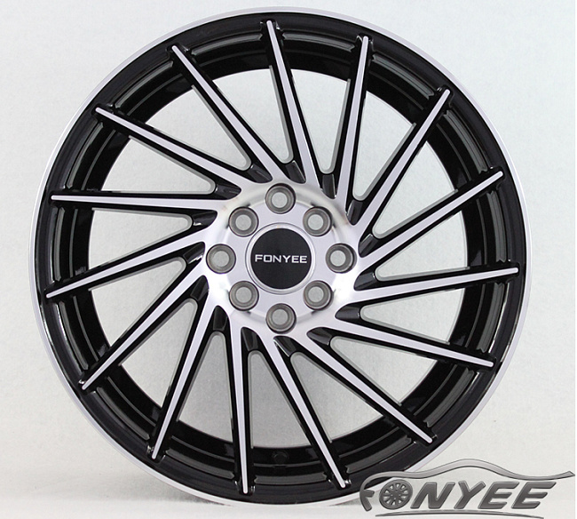 картинка Новые диски Vossen VPS304 Replica R17 4X114,3/4X100 ET37 J8,5 черный глянец + серебро магазин  StreetTuning 