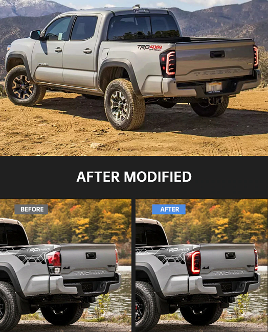 картинка Задние фары для Toyota Tacoma TRD Sport SR5 Limited c 2016 г - по 2021 магазин  StreetTuning 