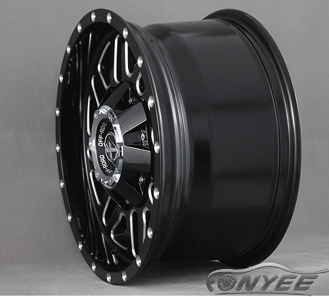 картинка Новые диски XF-201 OFF-ROAD R17 6х139,7 J9 ET-12 черный мат магазин  StreetTuning 