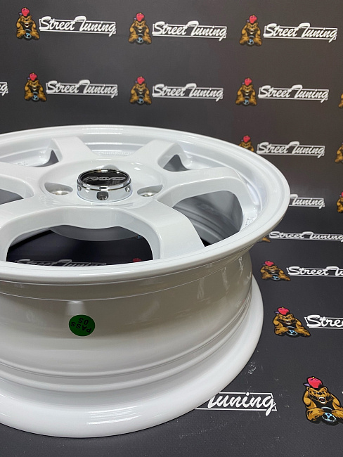картинка Новые диски Rays TE37 R14 J5.5 ET30 4x100 белые магазин  StreetTuning 