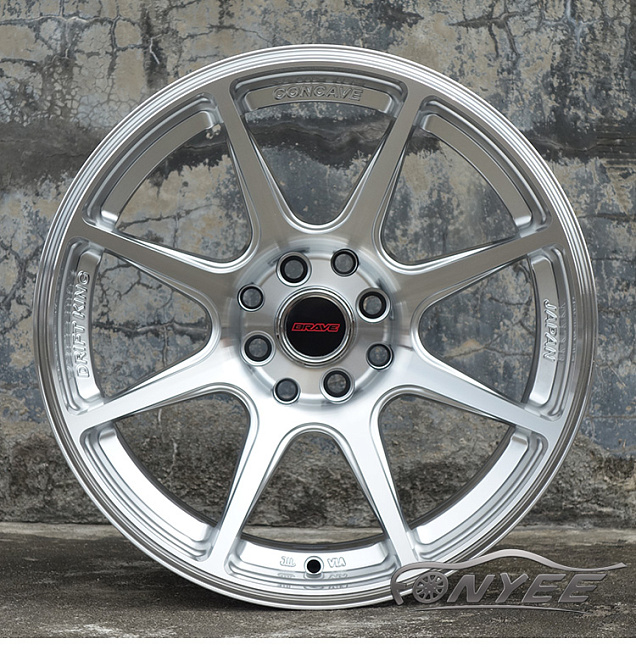 картинка Новые диски BRAVE R16 4x114,3 ET30 J8 серебристые магазин  StreetTuning 