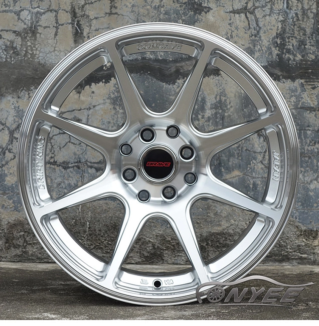 картинка Новые диски BRAVE R16 4x114,3 ET30 J8 серебристые магазин  StreetTuning 