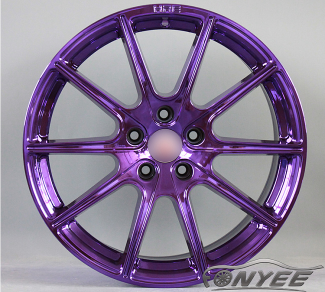 картинка Новые диски HRE P43 R18 5х112 ET40 J8 хром фиолетовый магазин  StreetTuning 