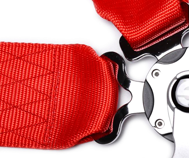 картинка 6-ти точечный ремень безопасности Sparco Style , красный магазин  StreetTuning 