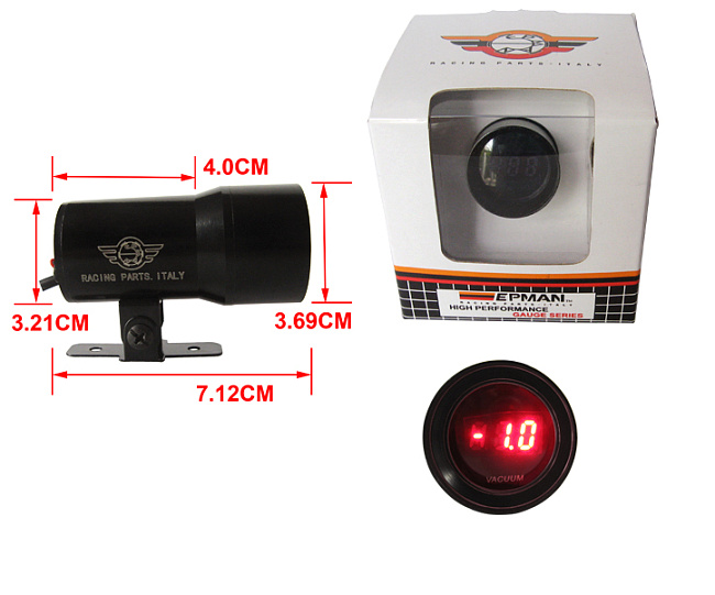 картинка Датчик вакуума Epman 37 мм , черный магазин  StreetTuning 