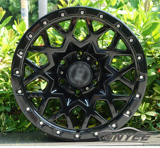 картинка Новые диски Black Rhino Sprocket R17 6X139,7 ET-10 J8,5 черный глянец магазин  StreetTuning 