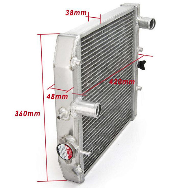 картинка Радиатор для Honda Civic MT EJ EK DEL SOL EG 92-00   420mm*360mm*38mm магазин  StreetTuning 