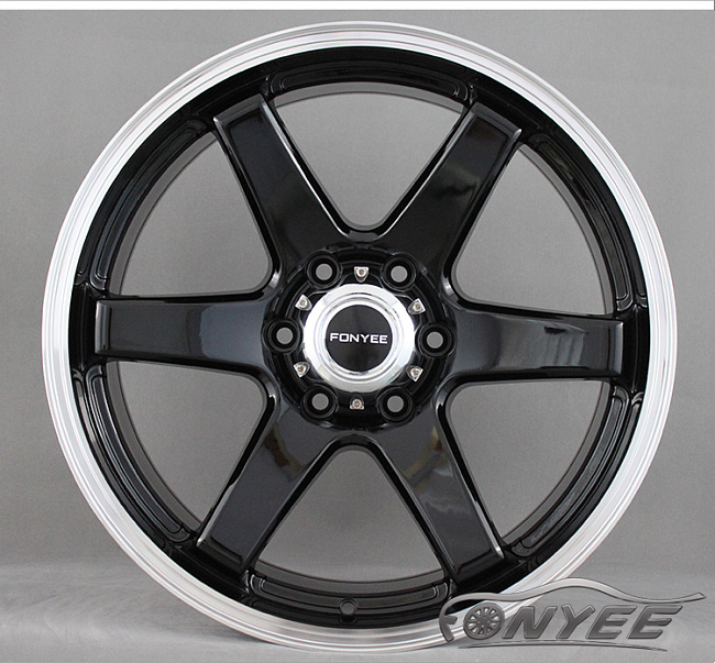 картинка Новые диски Rays TE37 R20 6X139,7 ET20 J9 черный глянец + полированная полка магазин  StreetTuning 