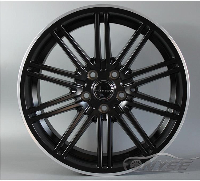 картинка Новые диски Suvari 57 R18 5x112 ET43 J8,5 черные мат + серебро магазин  StreetTuning 