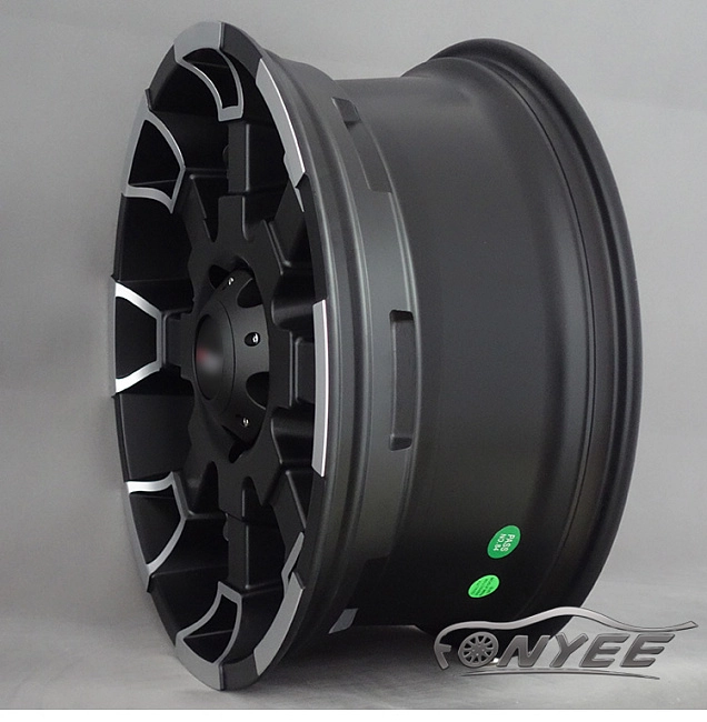 картинка Новые диски Future R17 5X114,3 ET25 J8 черный мат + серебро магазин  StreetTuning 