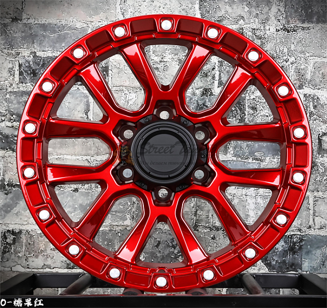 картинка Диски Fuel Off-Road Ignite D721 R17 J9 ET0 6X139,7 red магазин  StreetTuning 