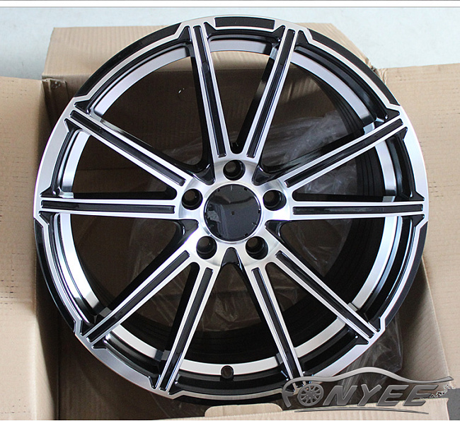 картинка Новые диски Mercedes AMG 10 Spoke C8 R18 5x112 ET45 J9 черный с серебром магазин  StreetTuning 