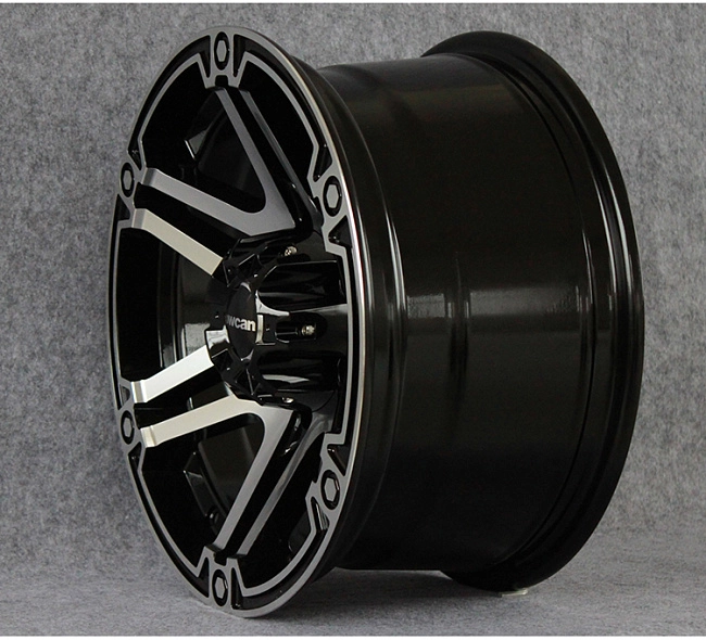 картинка Новые диски Powcan модель 13 R16 6X139,7 ET-13 J8 серебро + черный глянец магазин  StreetTuning 