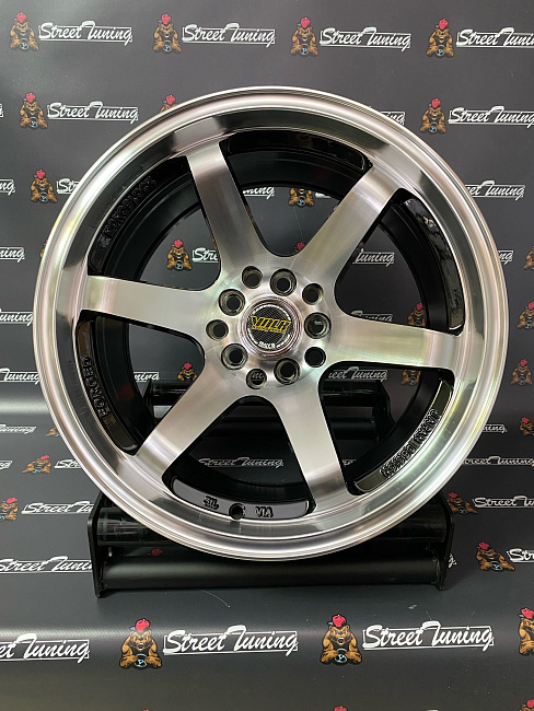 картинка Новые диски Rays TE37 R16 J8.25 ET20 5x100/5x114.3 Silver+Black магазин  StreetTuning 