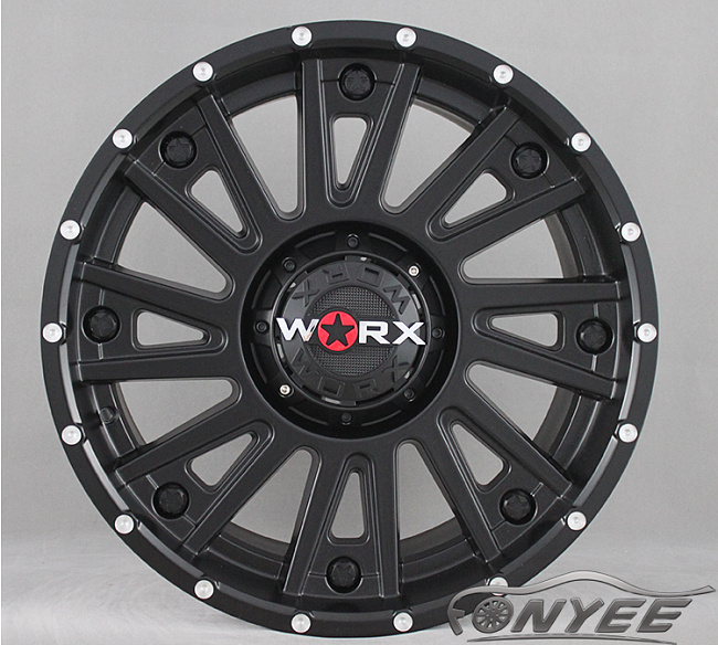 картинка Новые диски Worx 810 R20 6X139,7 ET18 J9 черный мат магазин  StreetTuning 