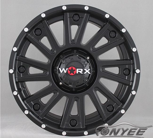 картинка Новые диски Worx 810 R20 6X139,7 ET18 J9 черный мат магазин  StreetTuning 