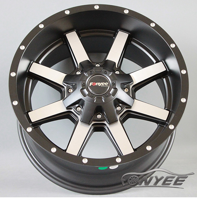 картинка Новые диски DFD 408 R17 5x114,3 ET-10 J9 черный + серебро магазин  StreetTuning 