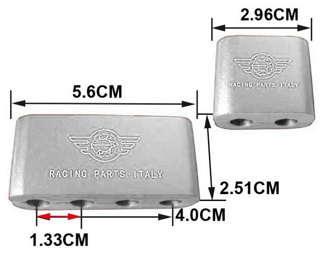 картинка Разделитель высоковольтных проводов на 4 шт двойной Epman, серебряный магазин  StreetTuning 