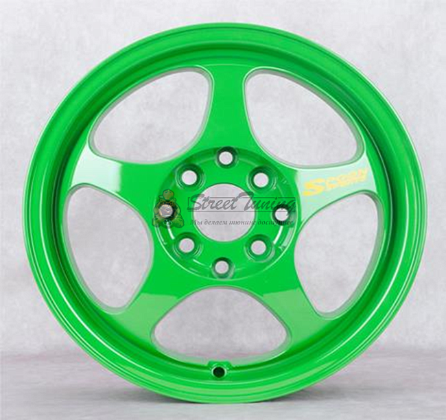 картинка Диски Spoon SW388 R14 J5,5 ET35 4X100/4X114,3 green магазин  StreetTuning 