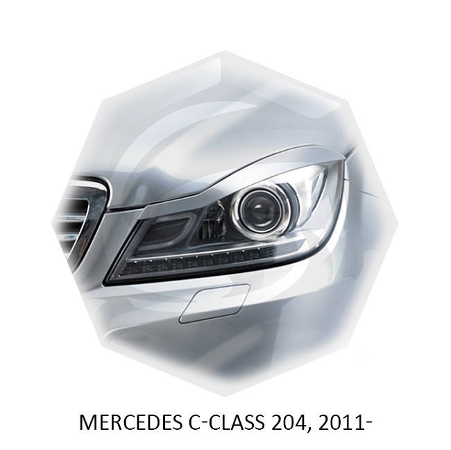 картинка Реснички на фары для  MERCEDES C-class 204 2007-2014г магазин  StreetTuning 