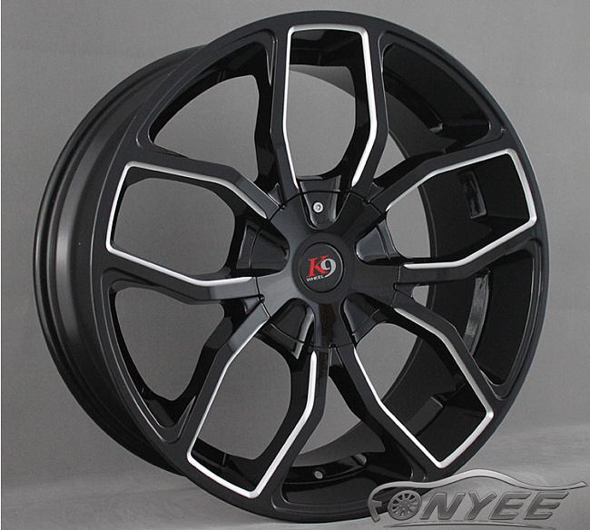 картинка Новые диски K9 E29 R24 6х135/139,7 ET30 J10 черный + серебро магазин  StreetTuning 