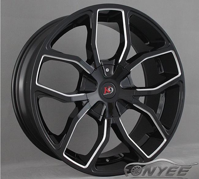 картинка Новые диски K9 E29 R24 6х135/139,7 ET30 J10 черный + серебро магазин  StreetTuning 