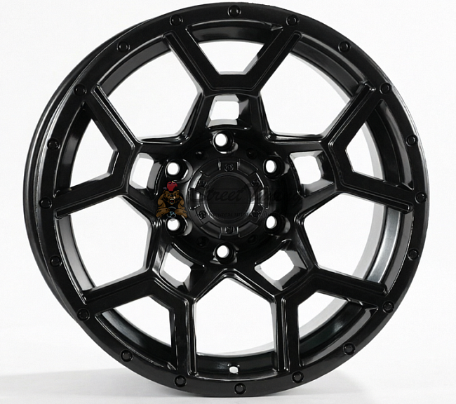 картинка Диски ProWheels 4x4 FBX107 R17 J9 ET0 6X139,7 black matt магазин  StreetTuning 