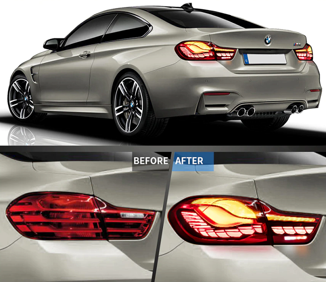 картинка Задние светодиодные фары для BMW M4/4-SERIES 2014-2020 магазин  StreetTuning 