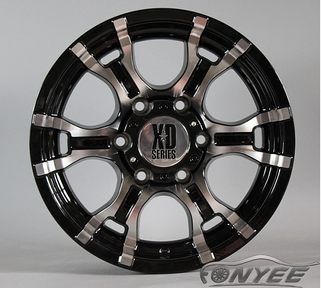 картинка Новые диски XD series R16 6X139,7 ET10 J7 черный глянец + серебро магазин  StreetTuning 