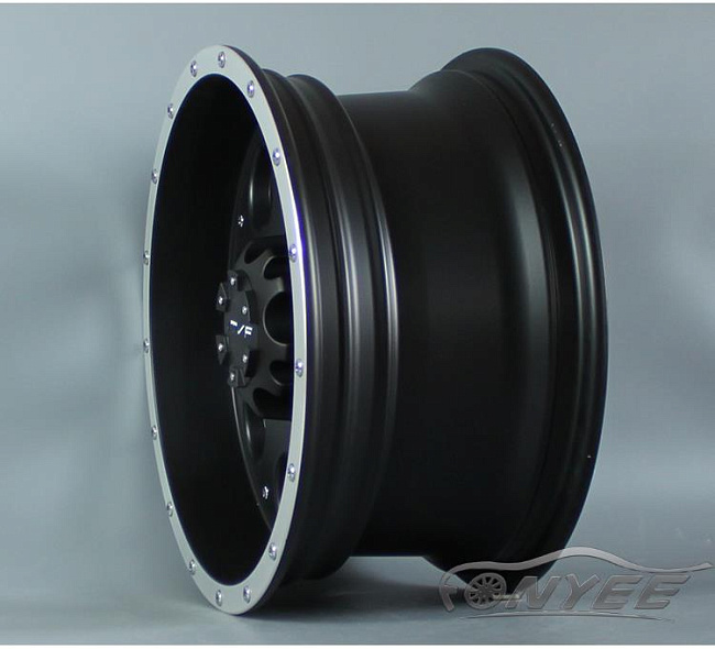 картинка Новые диски MVF-962 R16 5X150 ET-15 J8 черный мат + серебро магазин  StreetTuning 