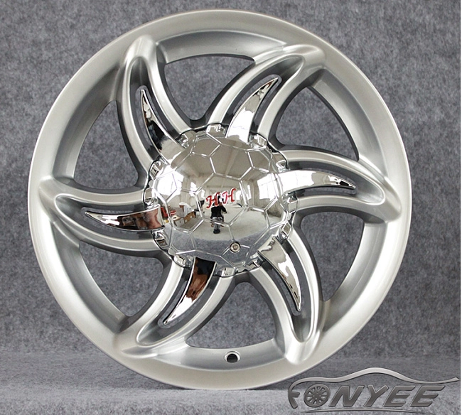 картинка Эксклюзивные диски лепесток HH R14 ET25 4x100/114,3 J6,5 серебро магазин  StreetTuning 